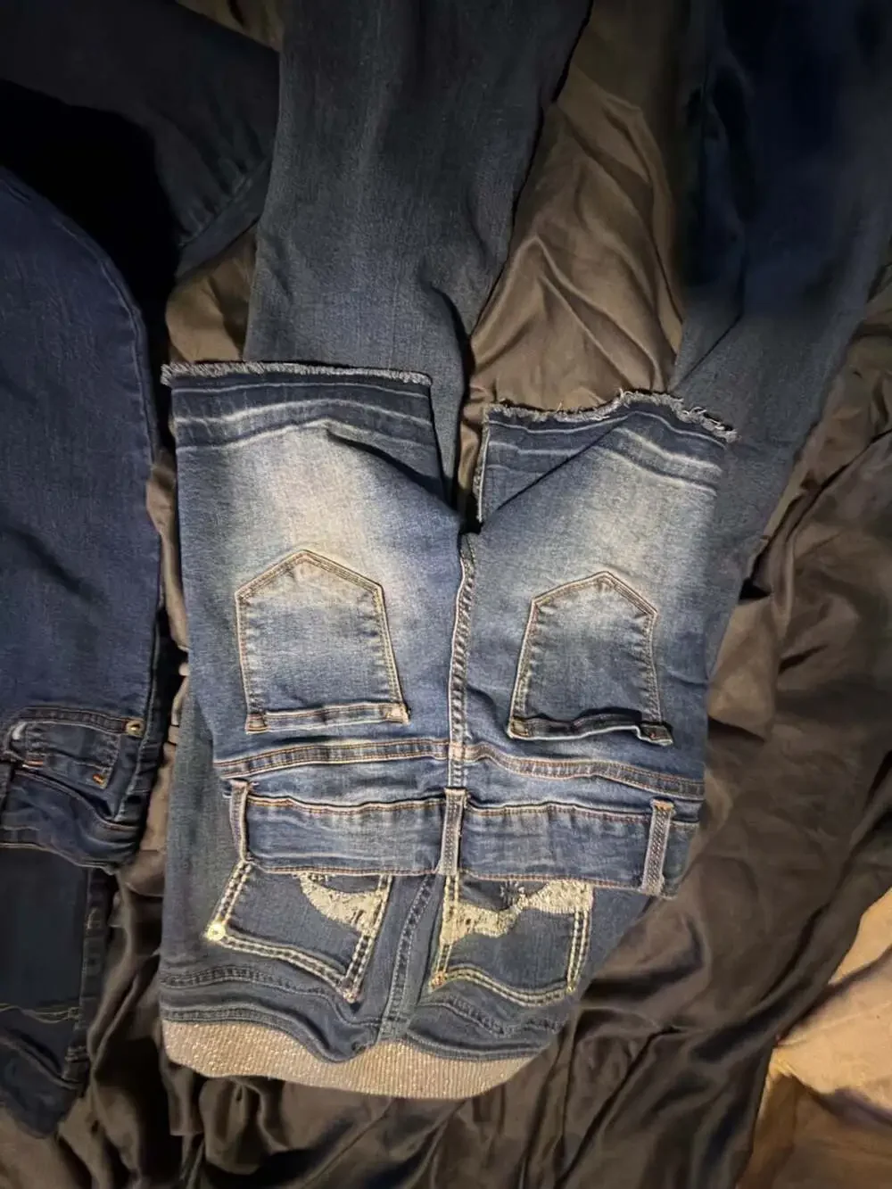 Girls Size 8 Assorted Denim jeans and shirts